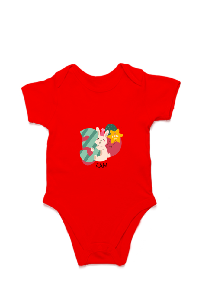 Three Month Milestone Baby Romper – Custom from Glamlittles