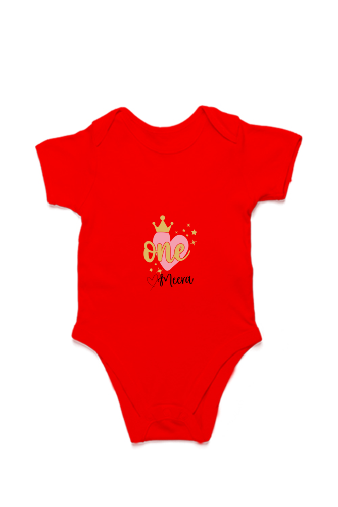 One Year Milestone Baby Romper – Custom from Glamlittles