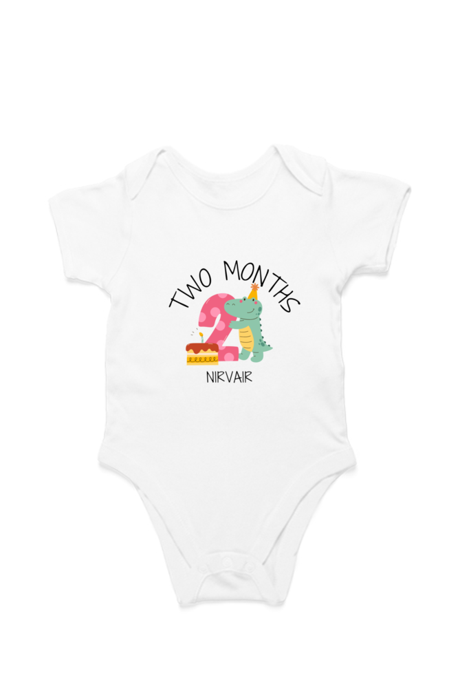 Two Month Milestone Baby Romper – Custom from Glamlittles