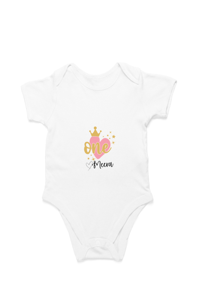 One Year Milestone Baby Romper – Custom from Glamlittles