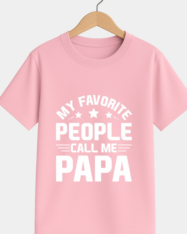 Favourite People Call Me Papa T-Shirt – Custom from Glamlittles