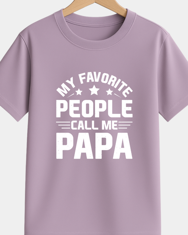 Favourite People Call Me Papa T-Shirt – Custom from Glamlittles
