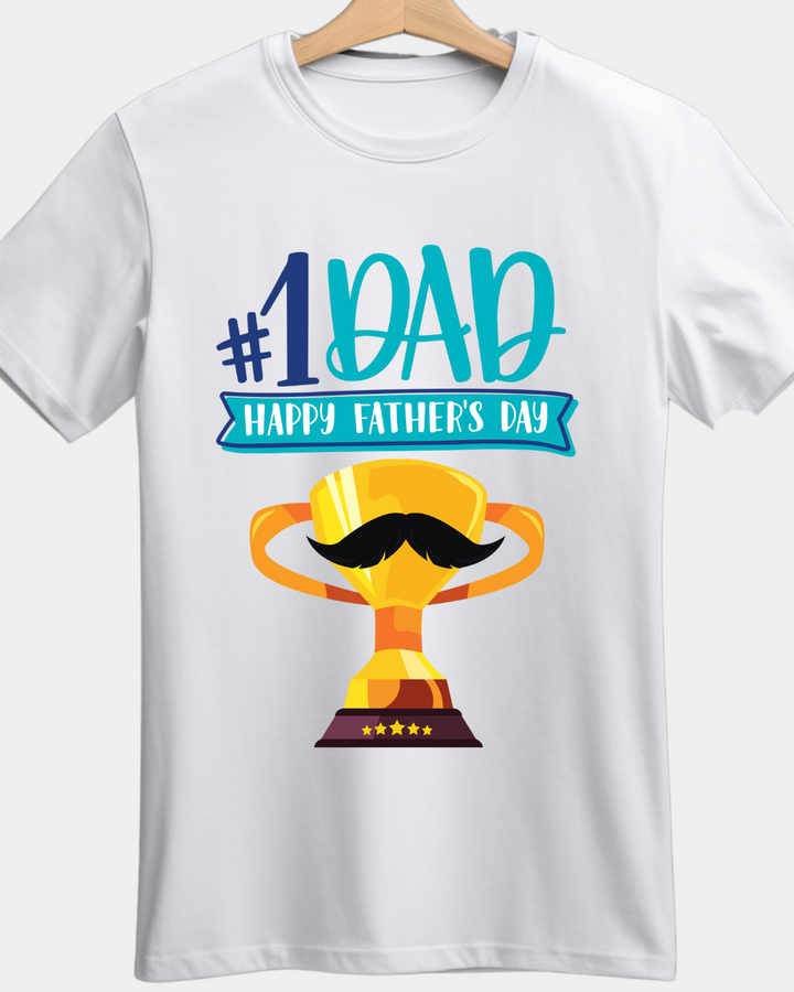 Dad No.1 T-shirt – Custom from Glamlittles