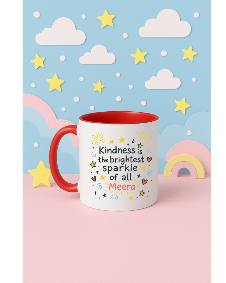š Personalized Diwali Mug ā āKindness is the Brightest Sparkleā