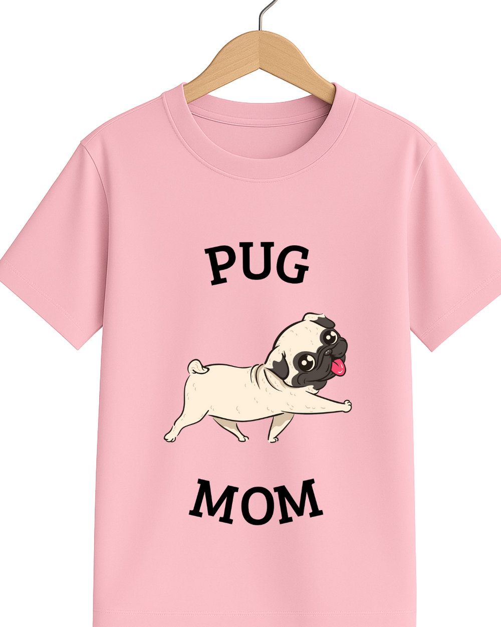 Pug Mom T-shirt – Custom from Glamlittles