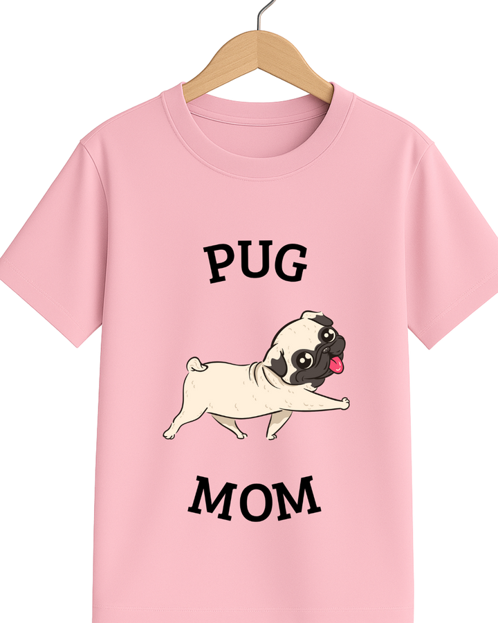 Pug Mom T-shirt – Custom from Glamlittles