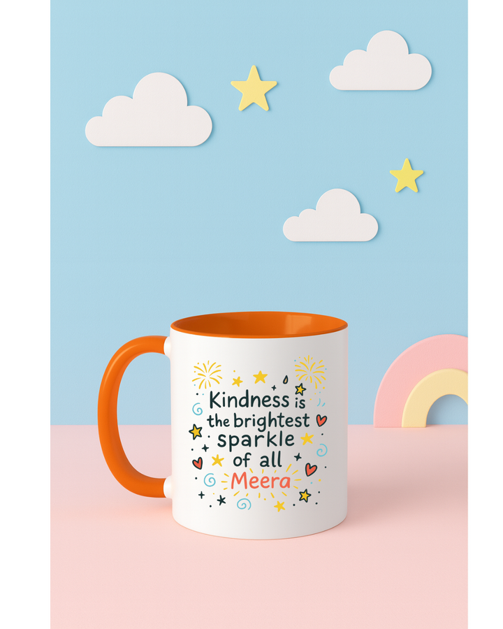 š Personalized Diwali Mug ā āKindness is the Brightest Sparkleā