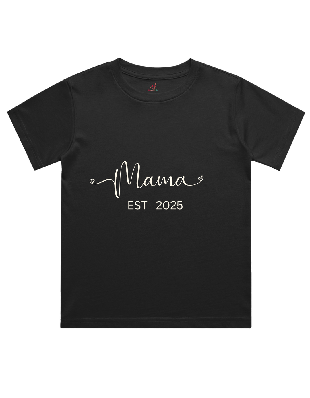 Mom EST. 2025 & Little One EST. 2025 Matching T-Shirt Set – Custom from Glamlittles