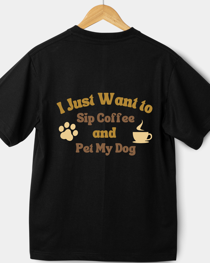 Coffee and Pet T-shirt – Custom from Glamlittles