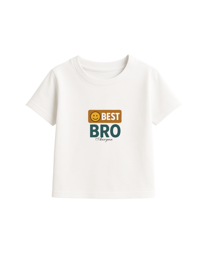 Custom BEST BRO & BEST SIS Rakhi T-Shirt Combo – Personalized Sibling Tees
