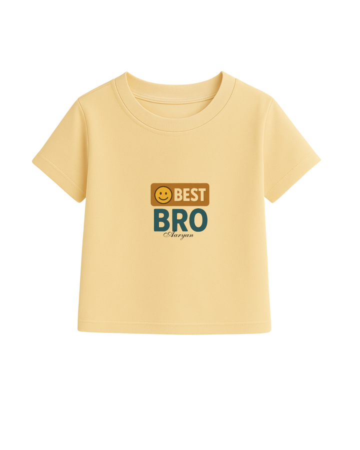 Custom BEST BRO & BEST SIS Rakhi T-Shirt Combo – Personalized Sibling Tees