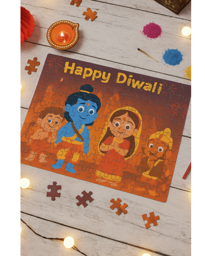 🧩 Happy Diwali Kids Puzzle – Festive Learning & Fun