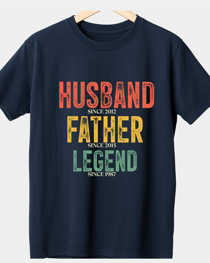 Dad Est T-Shirt – Custom from Glamlittles