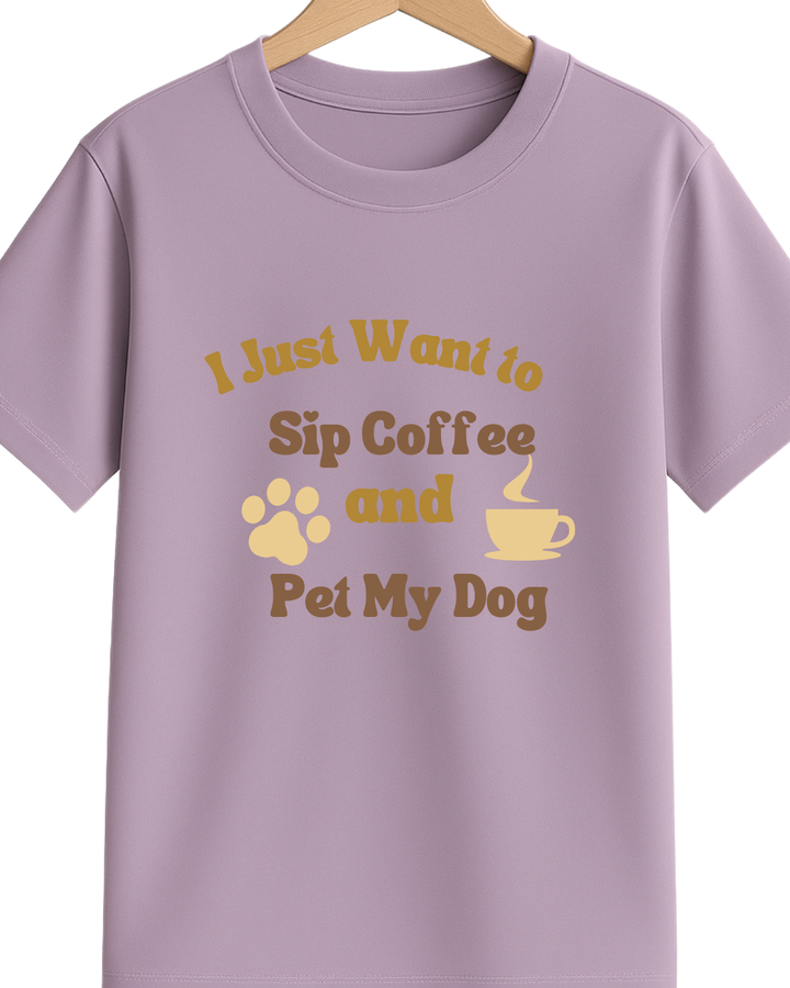 Coffee and Pet T-shirt – Custom from Glamlittles