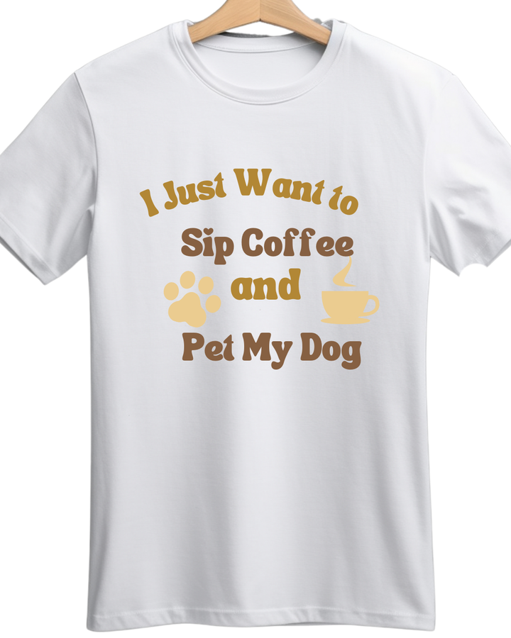 Coffee and Pet T-shirt – Custom from Glamlittles
