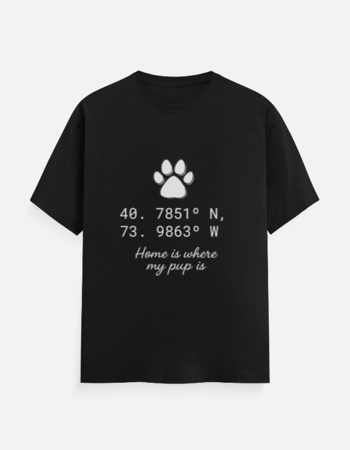 Custom Coordinates Paw Parent Tee – "Home Is Where My Pup Is" – Custom from Glamlittles