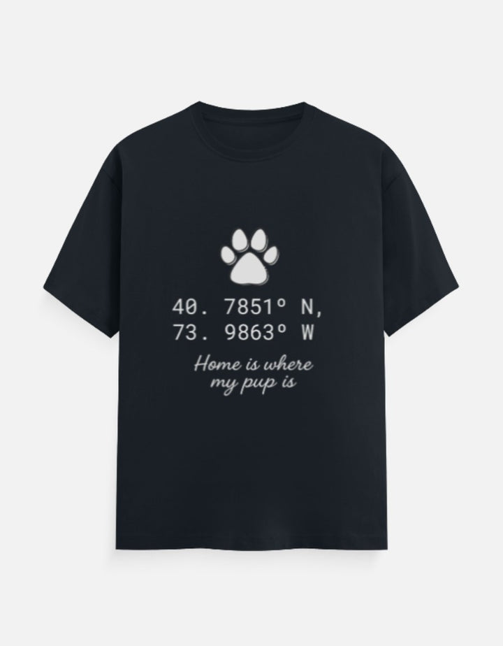 Custom Coordinates Paw Parent Tee – "Home Is Where My Pup Is" – Custom from Glamlittles