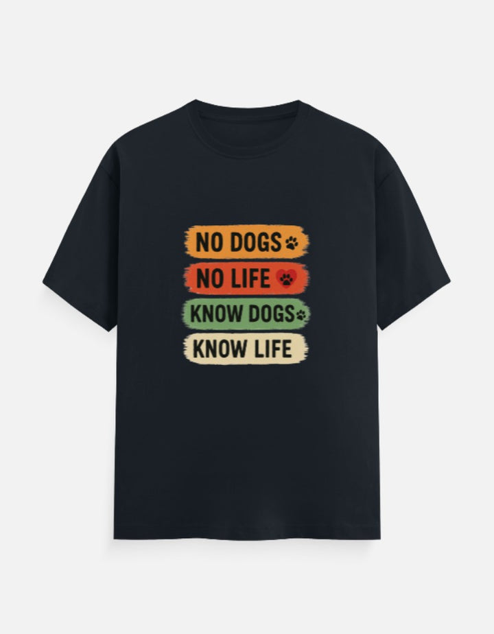 Know Dogs, Know Life – Color Block Paw Lover Tee – Custom from Glamlittles