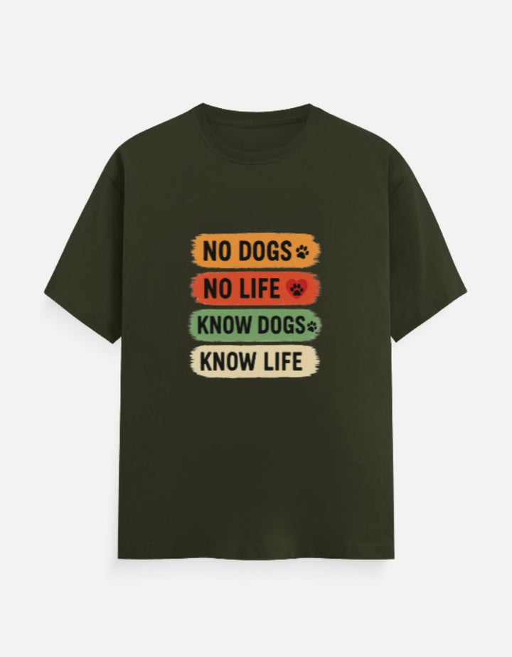Know Dogs, Know Life – Color Block Paw Lover Tee – Custom from Glamlittles