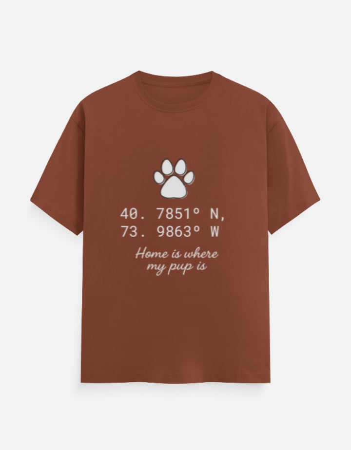 Custom Coordinates Paw Parent Tee – "Home Is Where My Pup Is" – Custom from Glamlittles