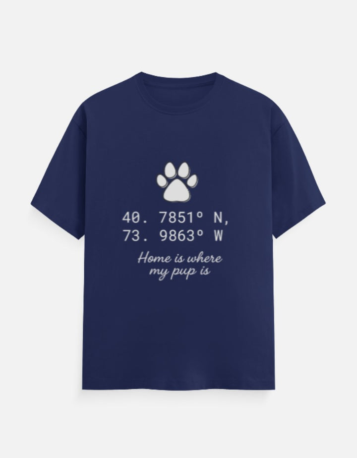 Custom Coordinates Paw Parent Tee – "Home Is Where My Pup Is" – Custom from Glamlittles
