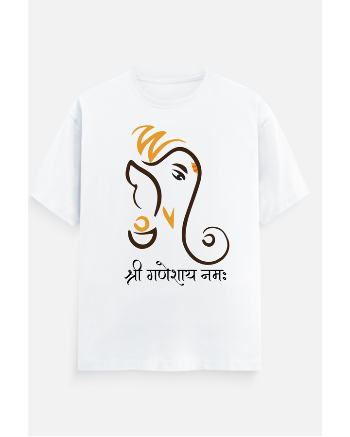 Shree Ganeshaya Namah Sketch T-Shirt – Unisex Spiritual Tee