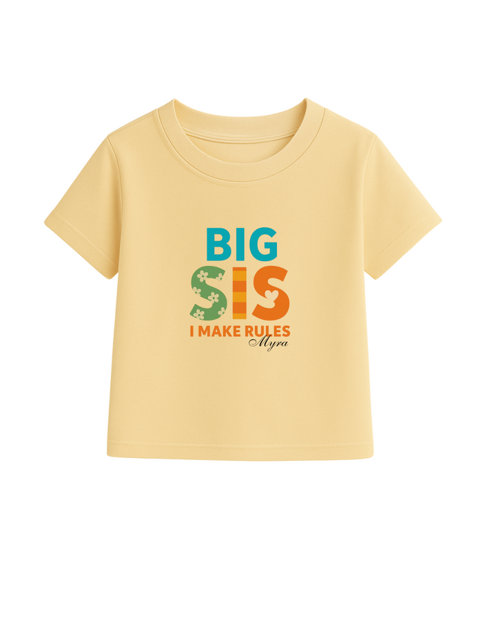 Big Sis & Lil Bro Rule Maker& Breaker Matching T-Shirt Set – Personalized Sibling Tees