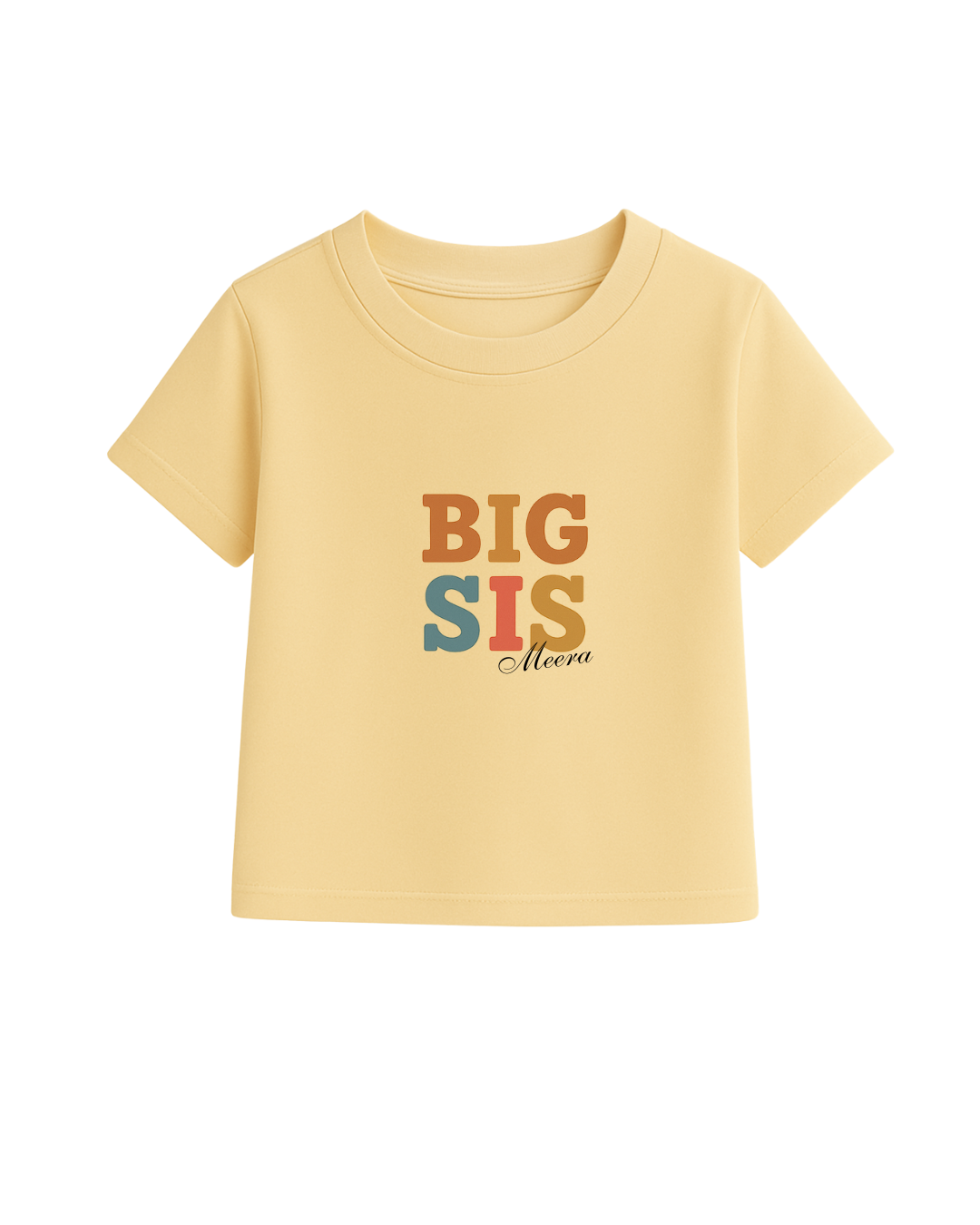 Custom Big Sis & Lil Bro T-Shirt Set – Personalized Rakhi Gift for Kids