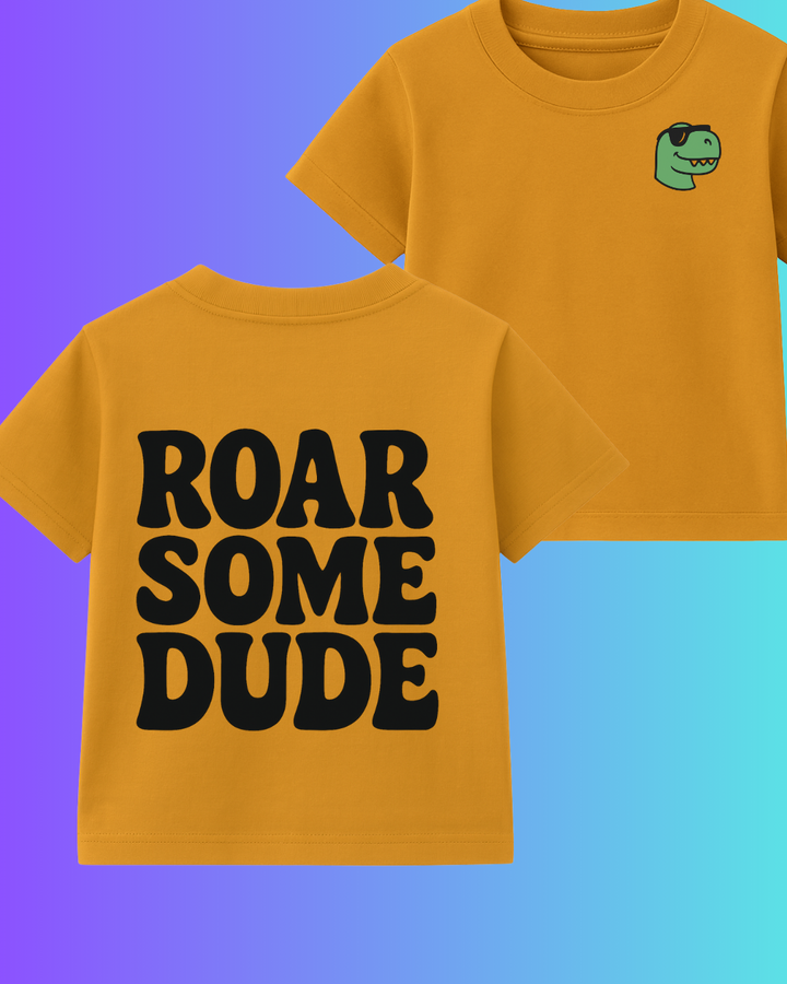 Roar-some Dude – Kids Dino T-Shirt
