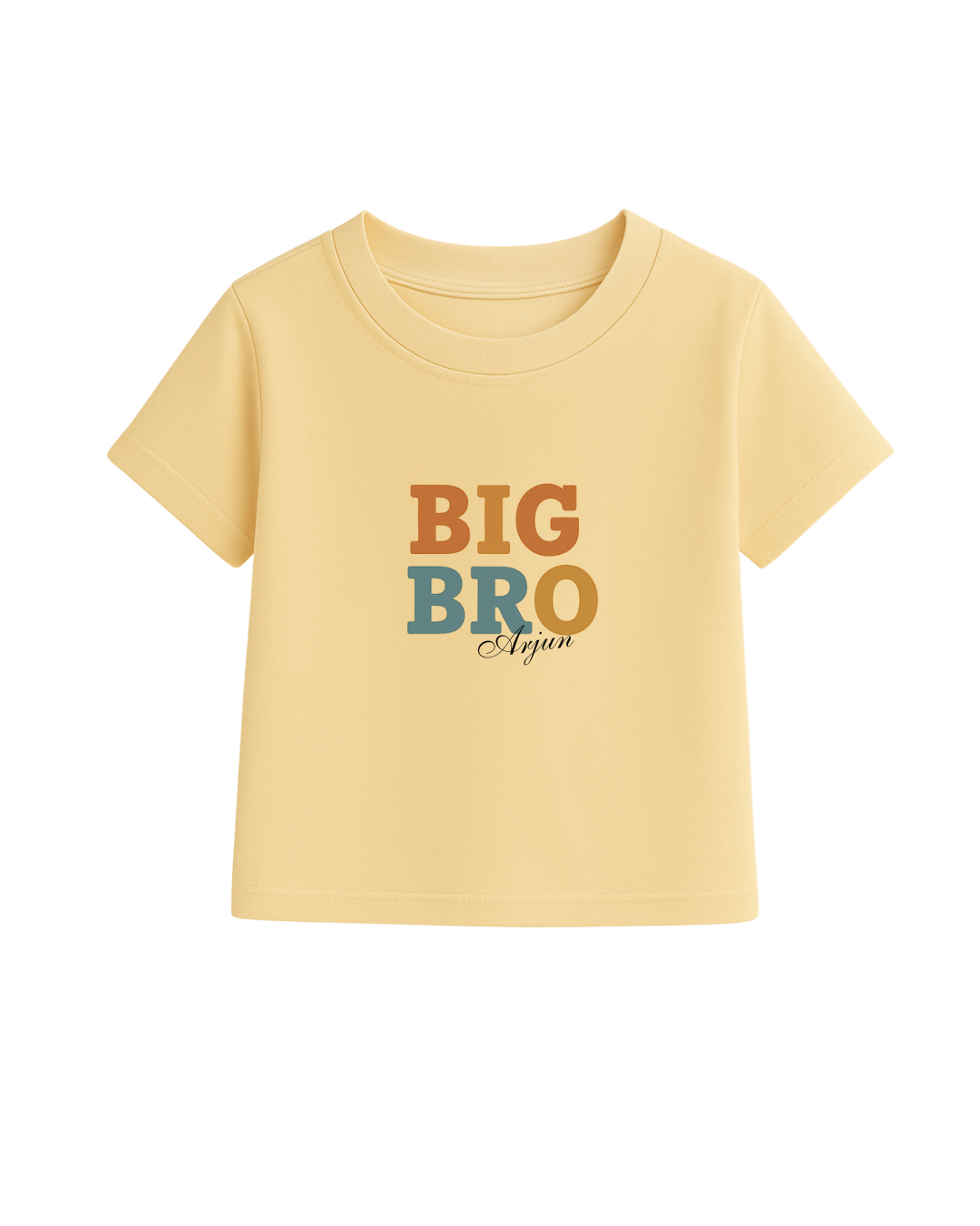 Custom Big Bro & Lil Sis T-Shirt Set – Personalized Rakhi Gift for Kids