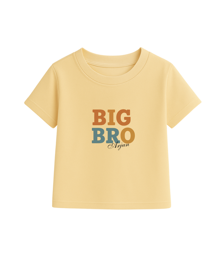 Custom Big Bro & Lil Sis T-Shirt Set – Personalized Rakhi Gift for Kids