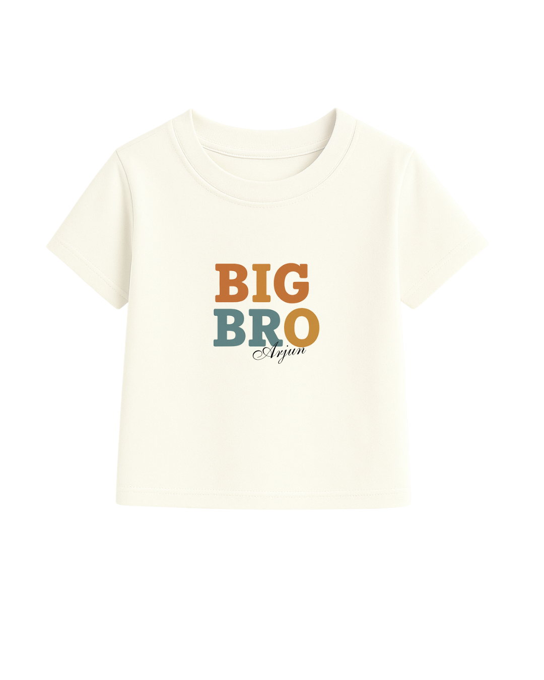 Custom Big Bro & Lil Sis T-Shirt Set – Personalized Rakhi Gift for Kids