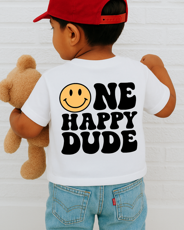 One Happy Dude – Kids Smiley Face T-Shirt