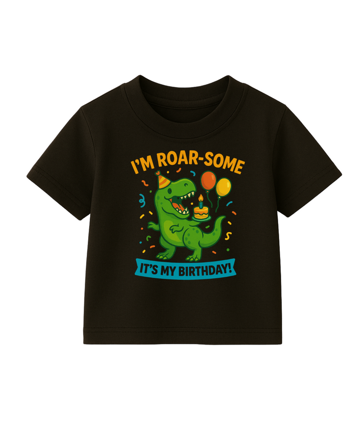Roar-Some Kids Birthday T-Shirt – Birthday Tee Included