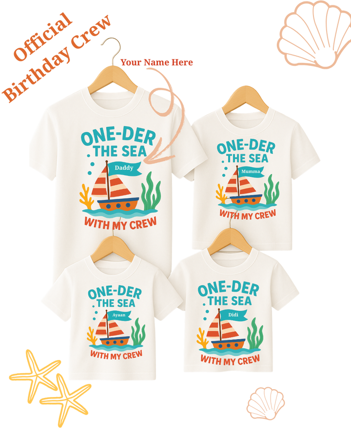 Sailor Themed 1st Birthday Party or Trip Family T-Shirts | Custom Birthday Trip Outfits