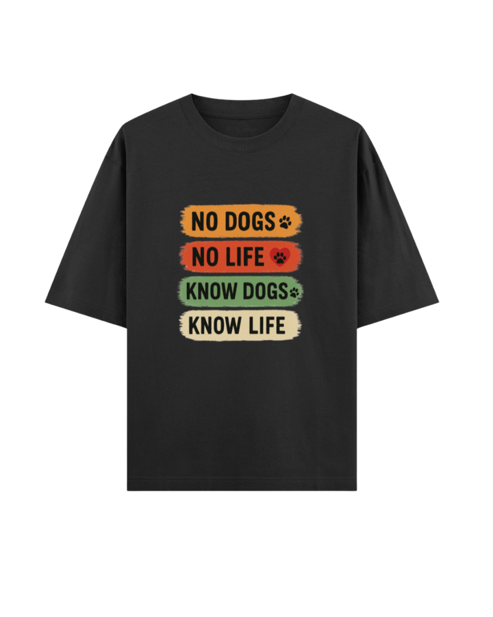 Know Dogs, Know Life – Color Block Paw Lover Tee – Custom from Glamlittles
