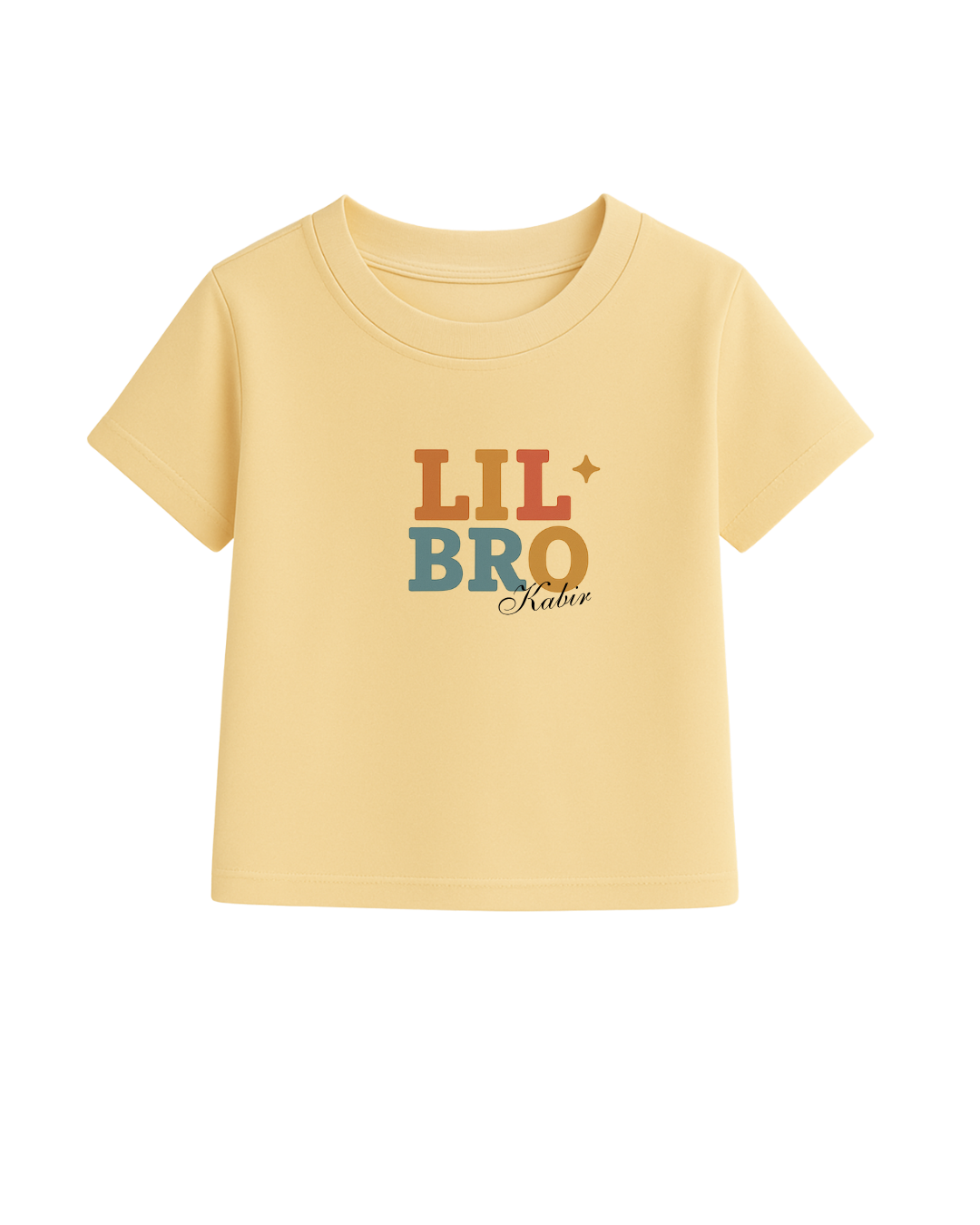 Big Bro & Lil Bro Matching T-Shirt Set – Personalized Sibling Tees