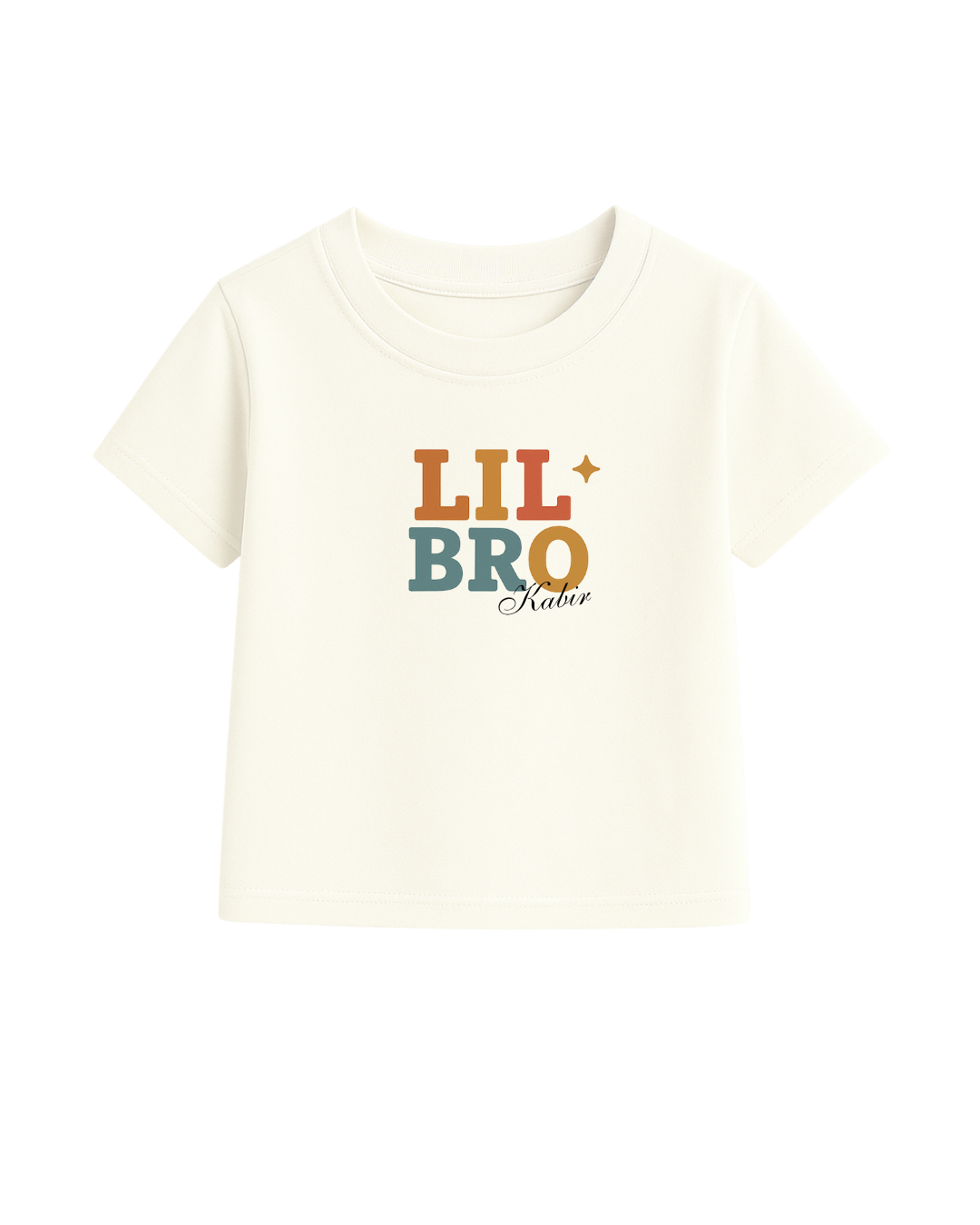 Big Bro & Lil Bro Matching T-Shirt Set – Personalized Sibling Tees