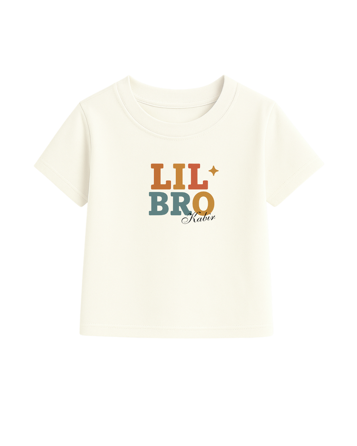Big Bro & Lil Bro Matching T-Shirt Set – Personalized Sibling Tees