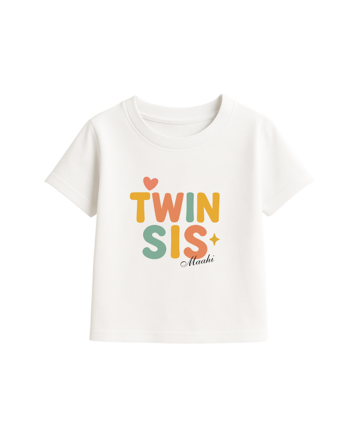 Twin Sis – Personalized Matching T-Shirt Set for Rakhi