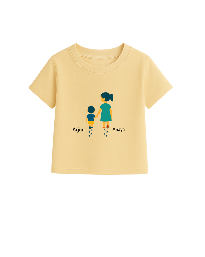 Personalized Big Sister & Little Brother T-shirt Set – Rakhi Special