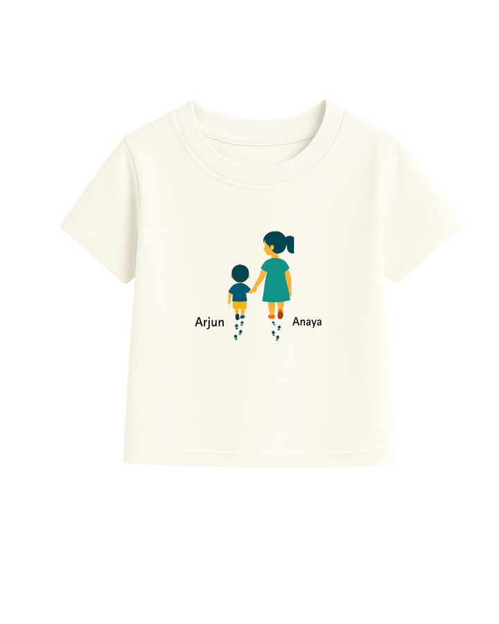 Personalized Big Sister & Little Brother T-shirt Set – Rakhi Special