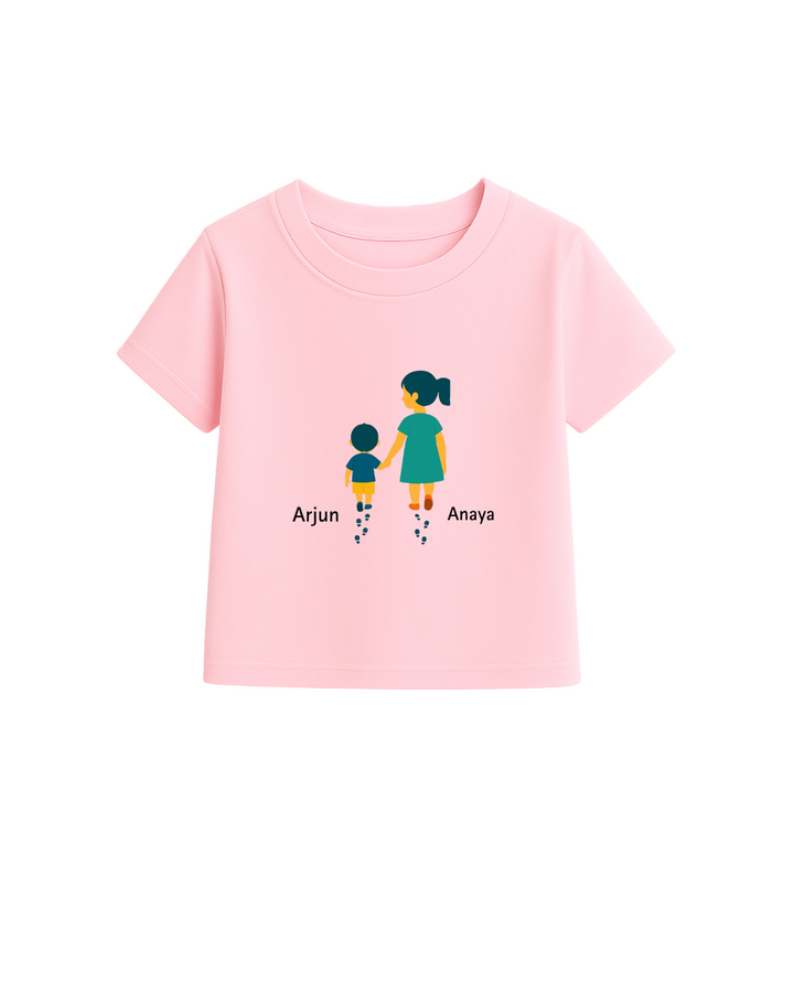 Personalized Big Sister & Little Brother T-shirt Set – Rakhi Special