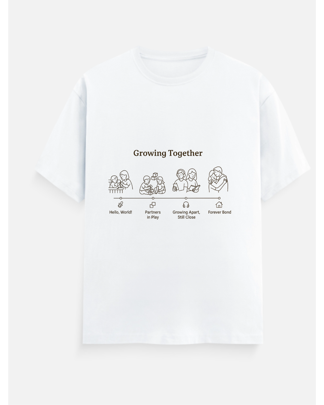 Growing Together – Sibling Bond Rakhi T-Shirt Set
