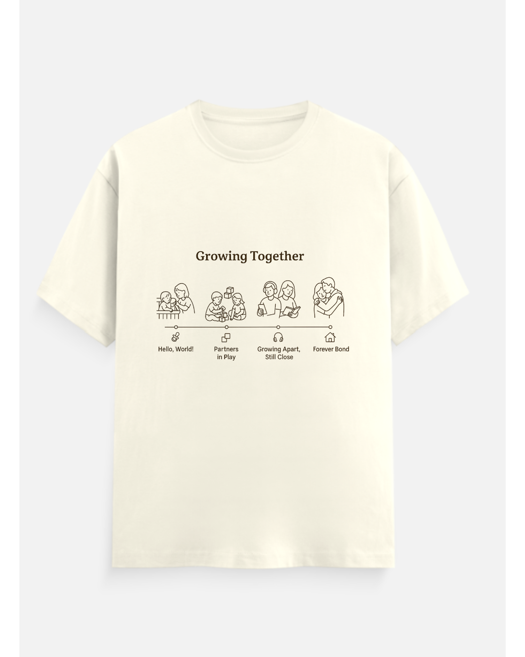 Growing Together – Sibling Bond Rakhi T-Shirt Set