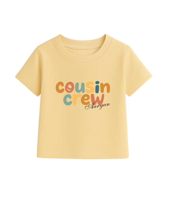Cousin Crew – Personalized Rakhi T-Shirt Set for Kids