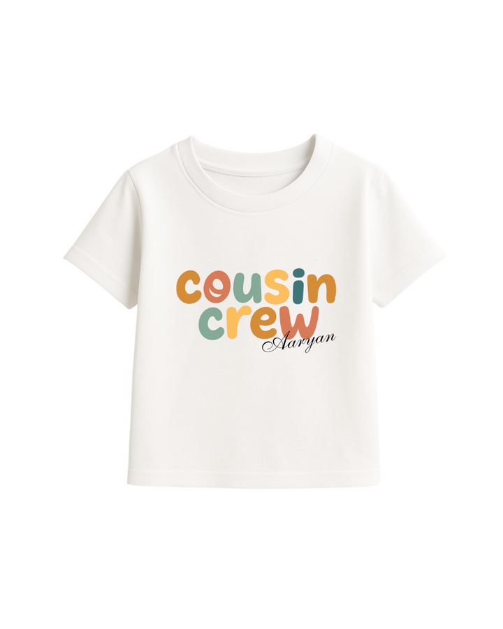 Cousin Crew – Personalized Rakhi T-Shirt Set for Kids