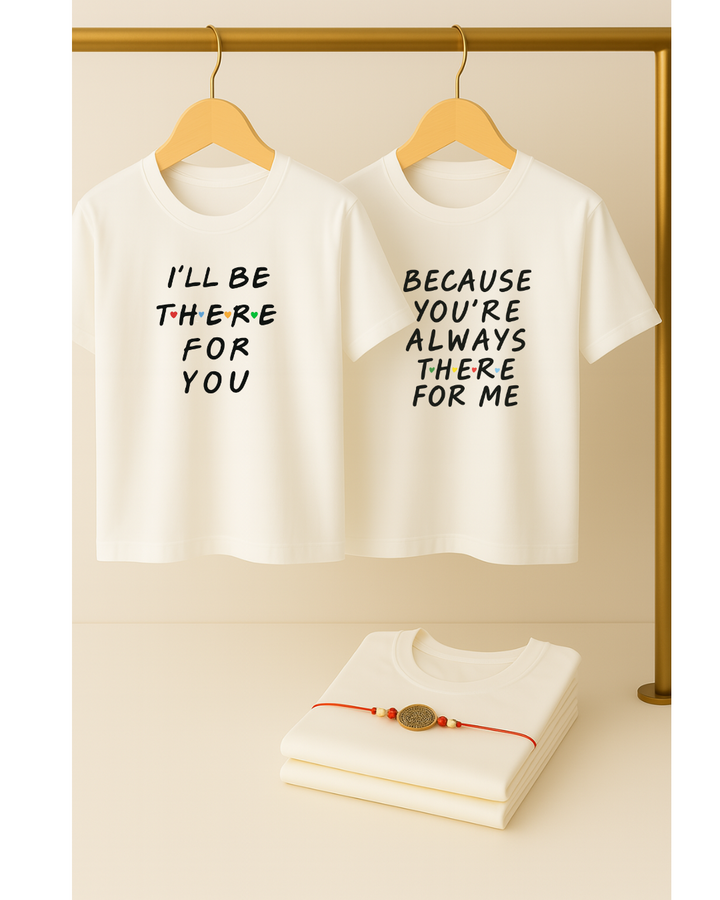Sibling Rakhi T-Shirt Set – Matching Tees for Brothers & Sisters