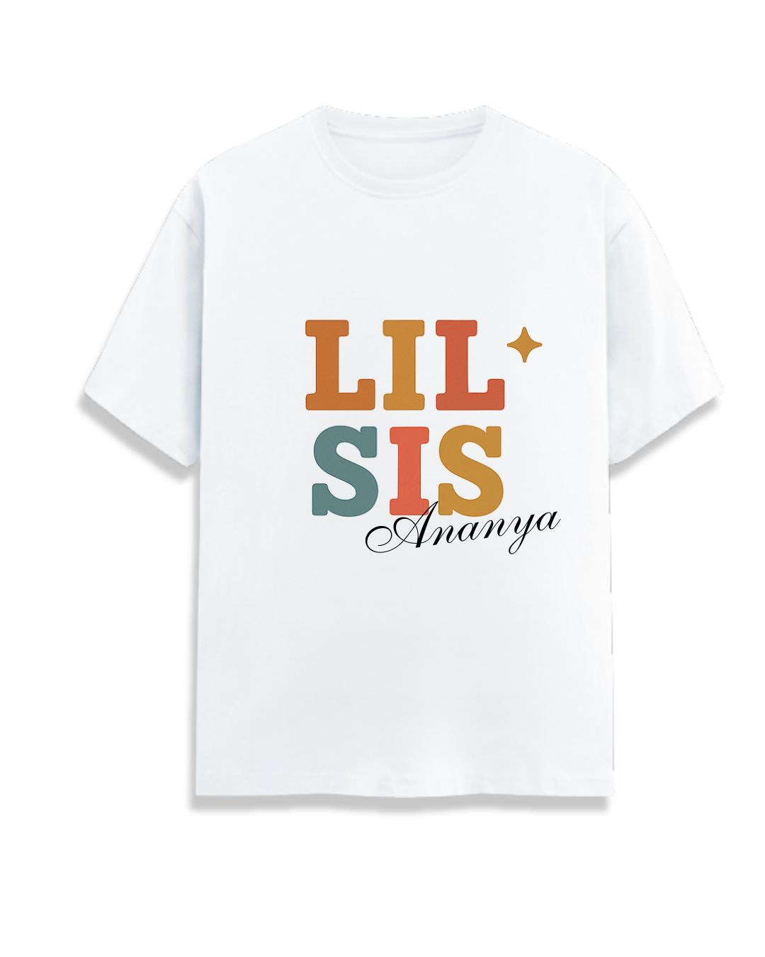 Personalized Adult Sibling T-Shirt Set – Custom Rakhi Matching Combo