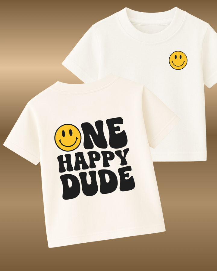 One Happy Dude – Kids Smiley Face T-Shirt